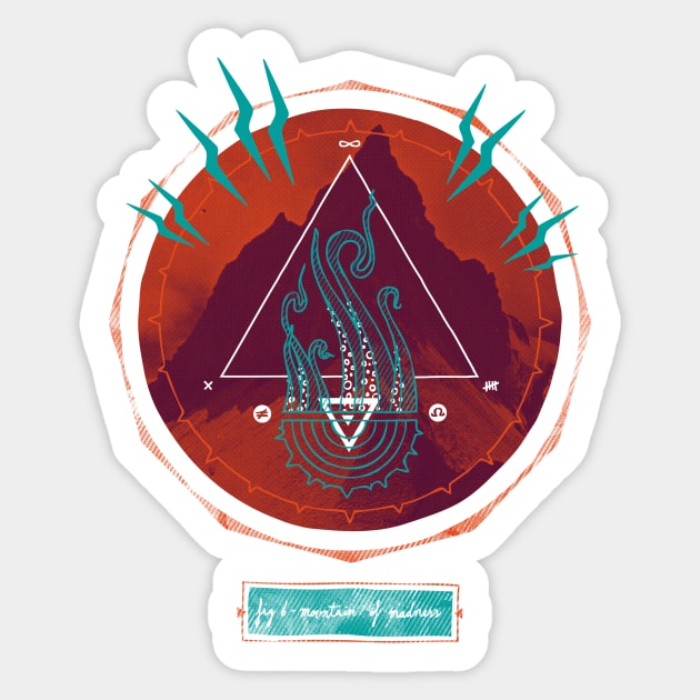 The Mountain of Madness Sticker by againstbound